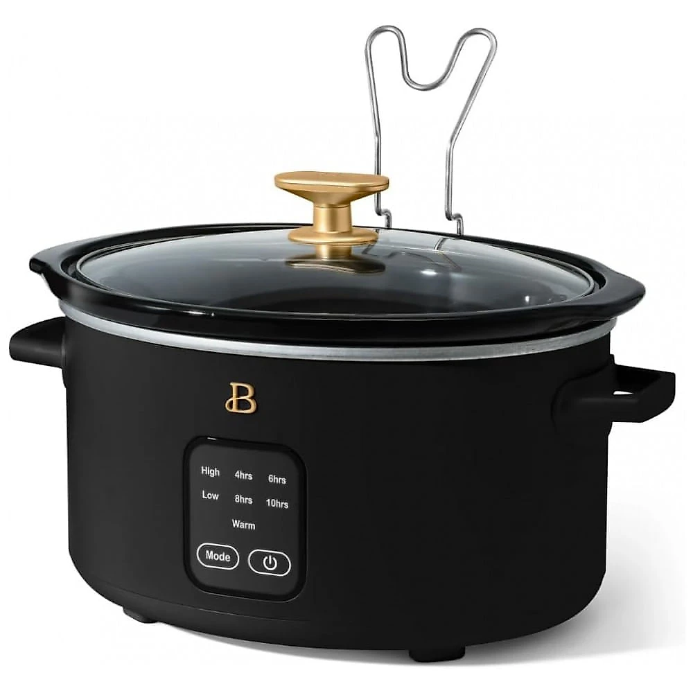 Panela elétrica Slow Cooker digital 4L Beautiful preta display touch programável 220V