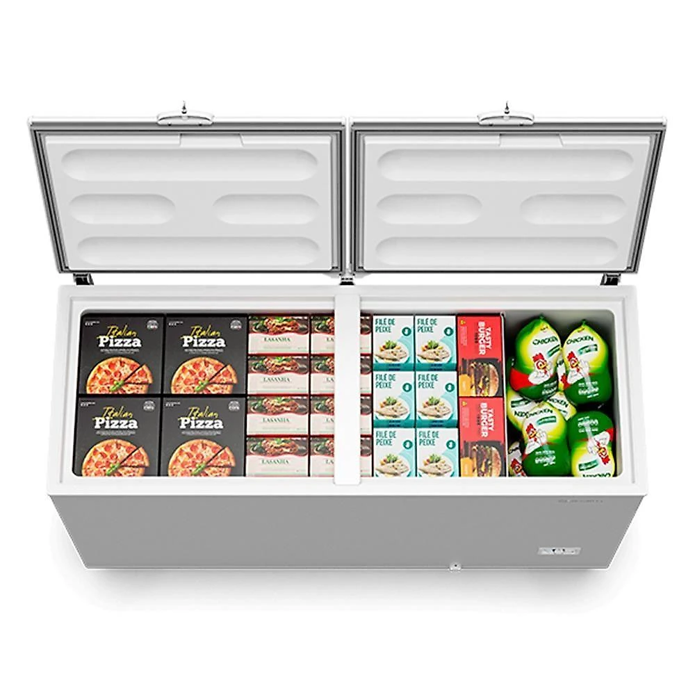 Freezer E Refrigerador Horizontal Da550if Metalfrio Com 543 Litros E 2 Portas Bivolt