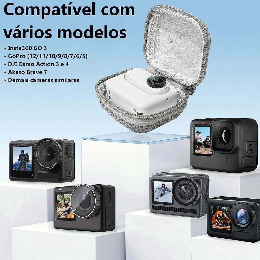 Bolsa De Transporte Compacta Para Câmeras De Ação - Telesin