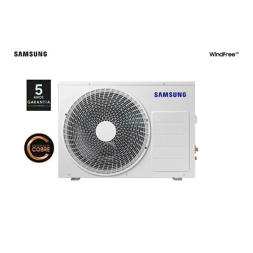 Ar condicionado cassete 1 via samsung windfree inverter 24000 btus quente e frio 220v