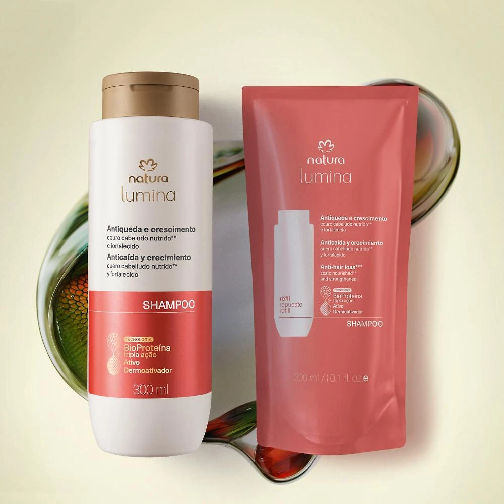 Kit Shampoo + Refil Lumina Antiqueda e Crescimento
