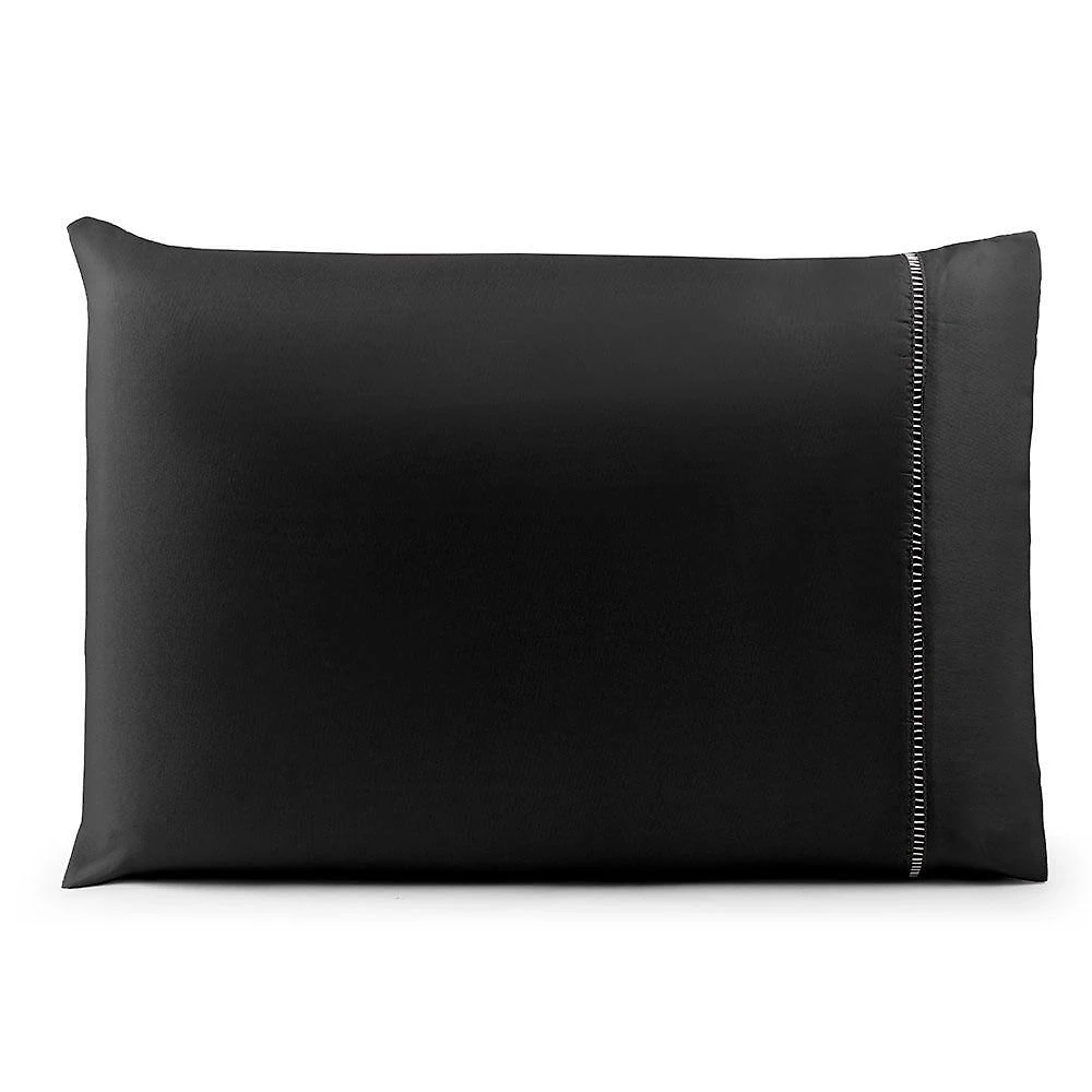 Fronha Avulsa 70cm X 50cm 1 Peça Laura 100% Poliéster Toque Percal 200 Fios Cor:preto