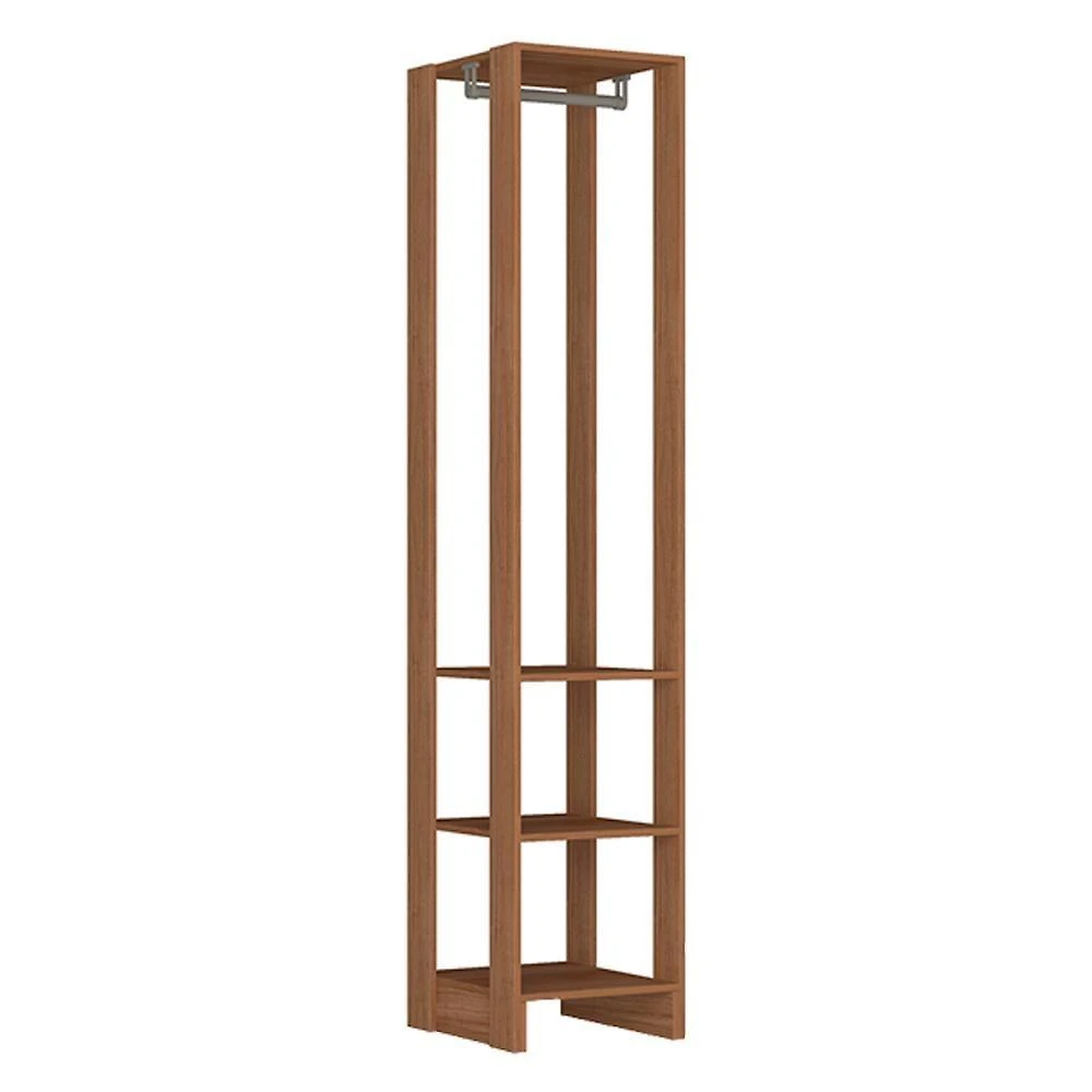 Closet Modulado Ey105 1 Cabideiro MDP 40cm Marrom Montana Nova Mobile