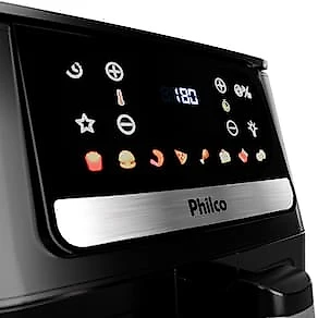 Fritadeira Elétrica Philco PAF65A Redstone 6,5L 1700W Air Flow Preta 110V