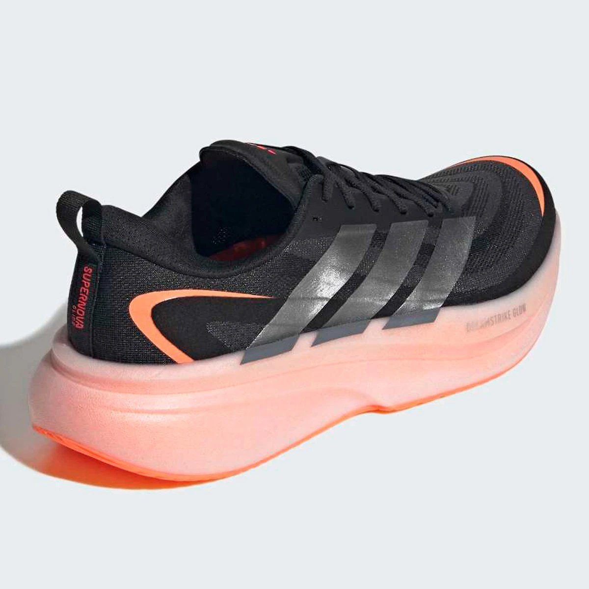 Miniatura Tênis Adidas Supernova Glide Masculino Preto+Laranja - 38