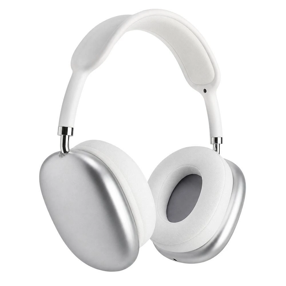 Fone de Ouvido Bluetooth MDM Visual Premium sem Fio com Suporte Micro SD Prata