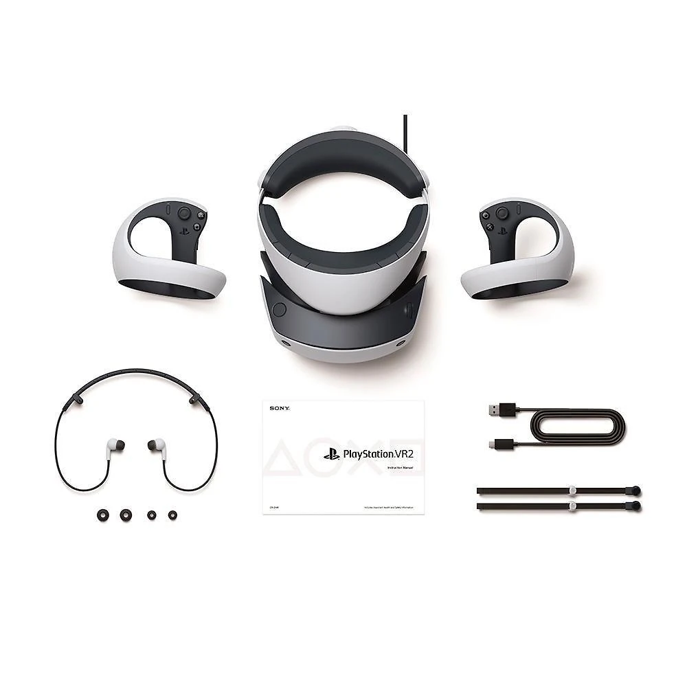 Miniatura PlayStation VR2, Óculos de Realidade Virtual VR Para PS5, Branco e Preto