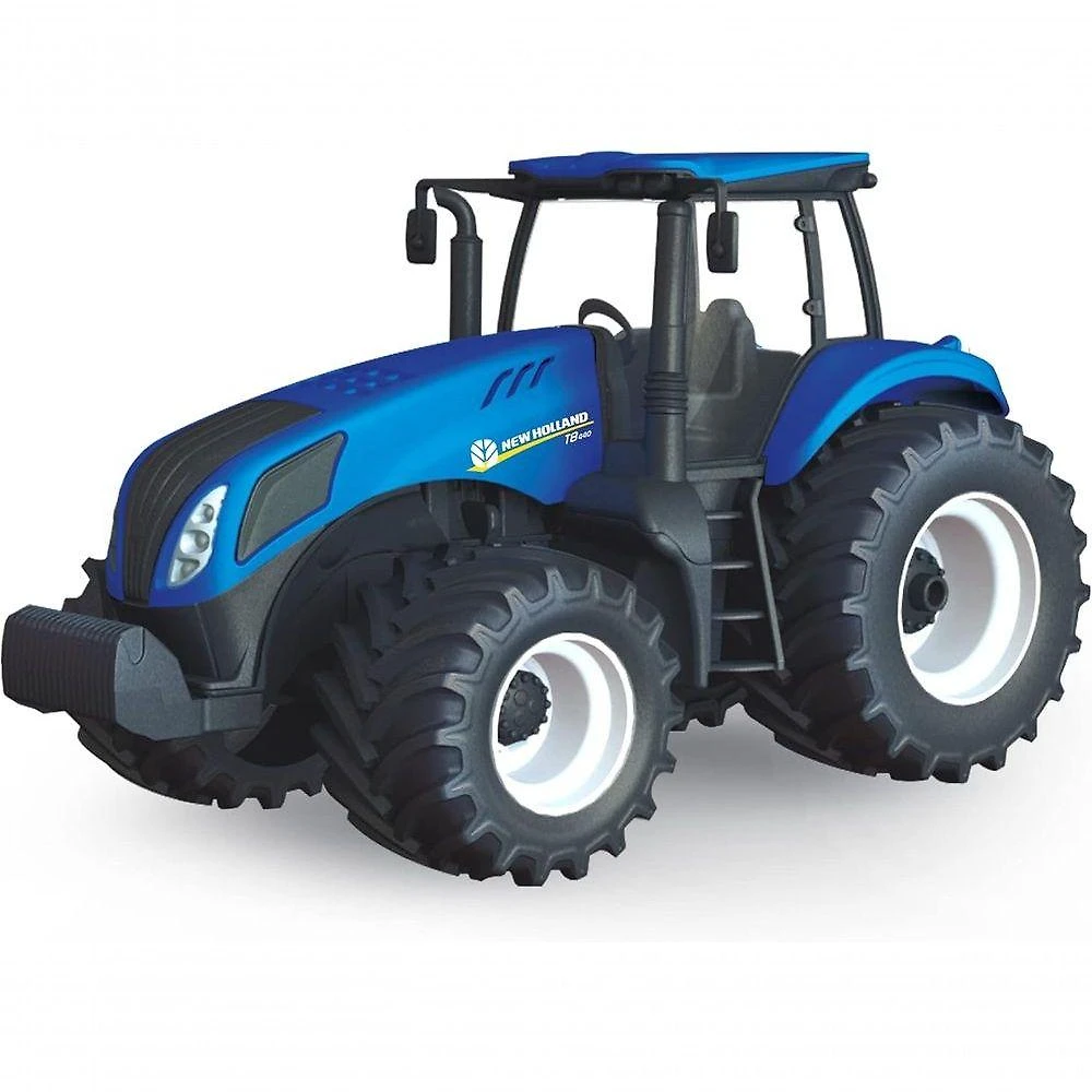 Trator Agriculture New Holland 585 com Pneus Emborrachados Multicolor Usual Brinquedos