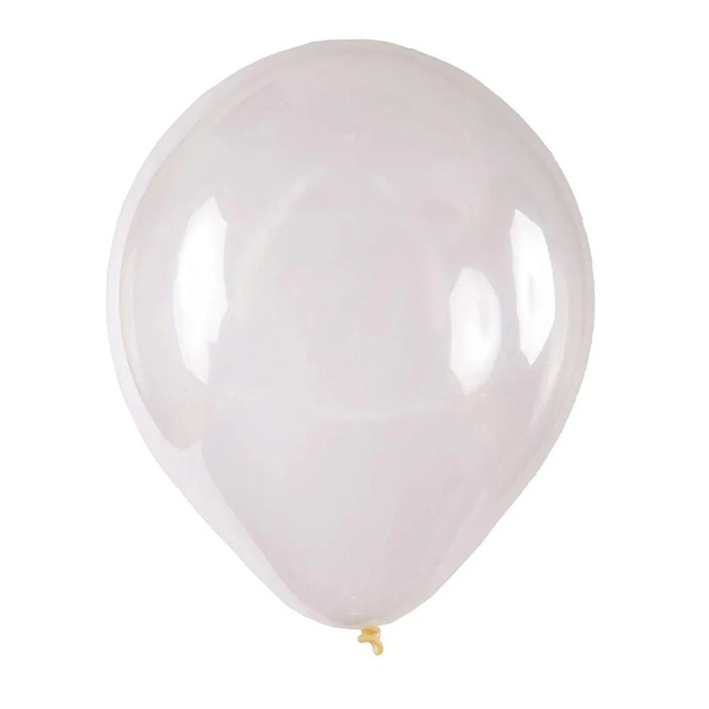 Balão De Látex Cristal Transparente - 8 Polegadas - 50 Un