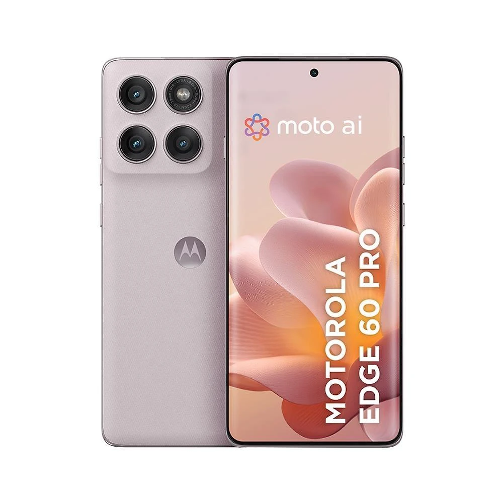Smartphone motorola edge 60 pro 5g rosa 512gb, 12gb ram + 12gb ram boost, tela 6.7" 120hz, câmera sony lytia 700c 50mp e dimensity 8350 extreme
