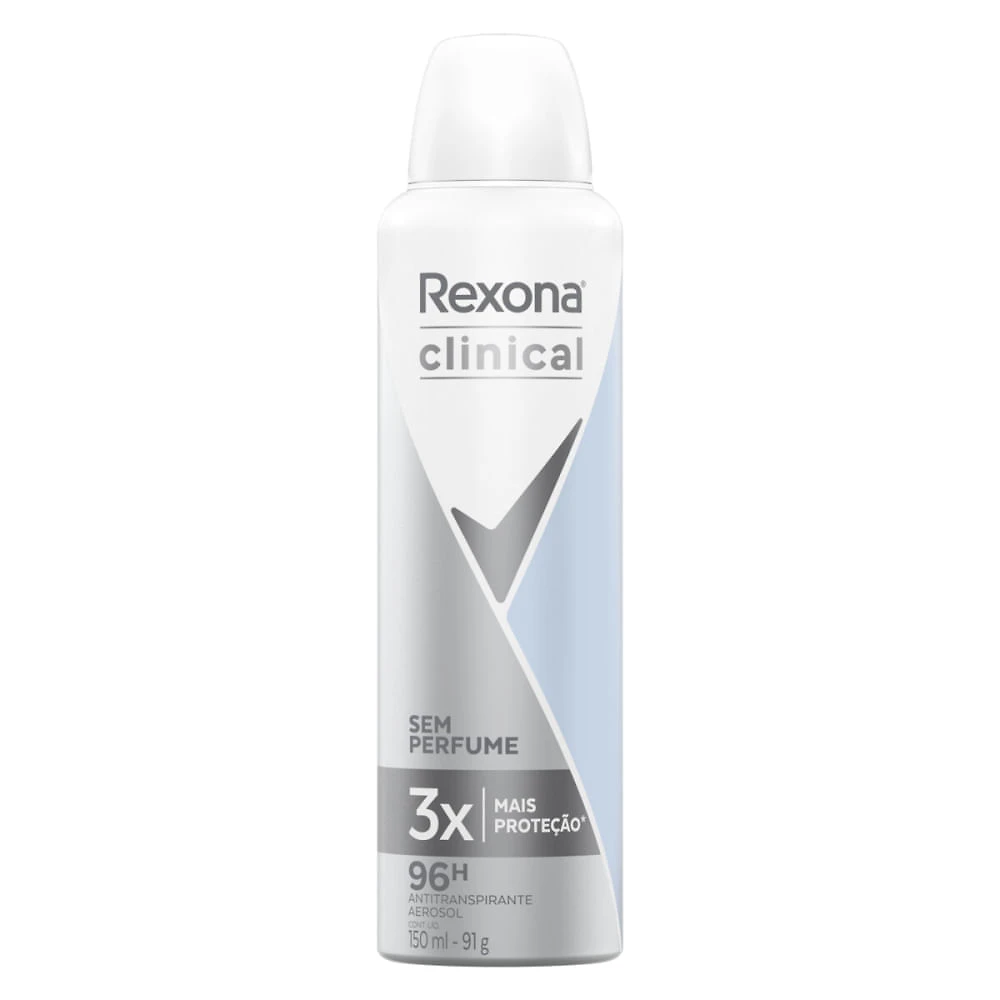 Miniatura Desodorante Rexona Clinical Aero Sem Perfume 91g