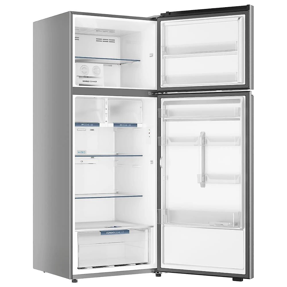 Refrigerador Haier 480L Top Freezer Duplo Inverter Duplo My Zone Inox HTM480 127V