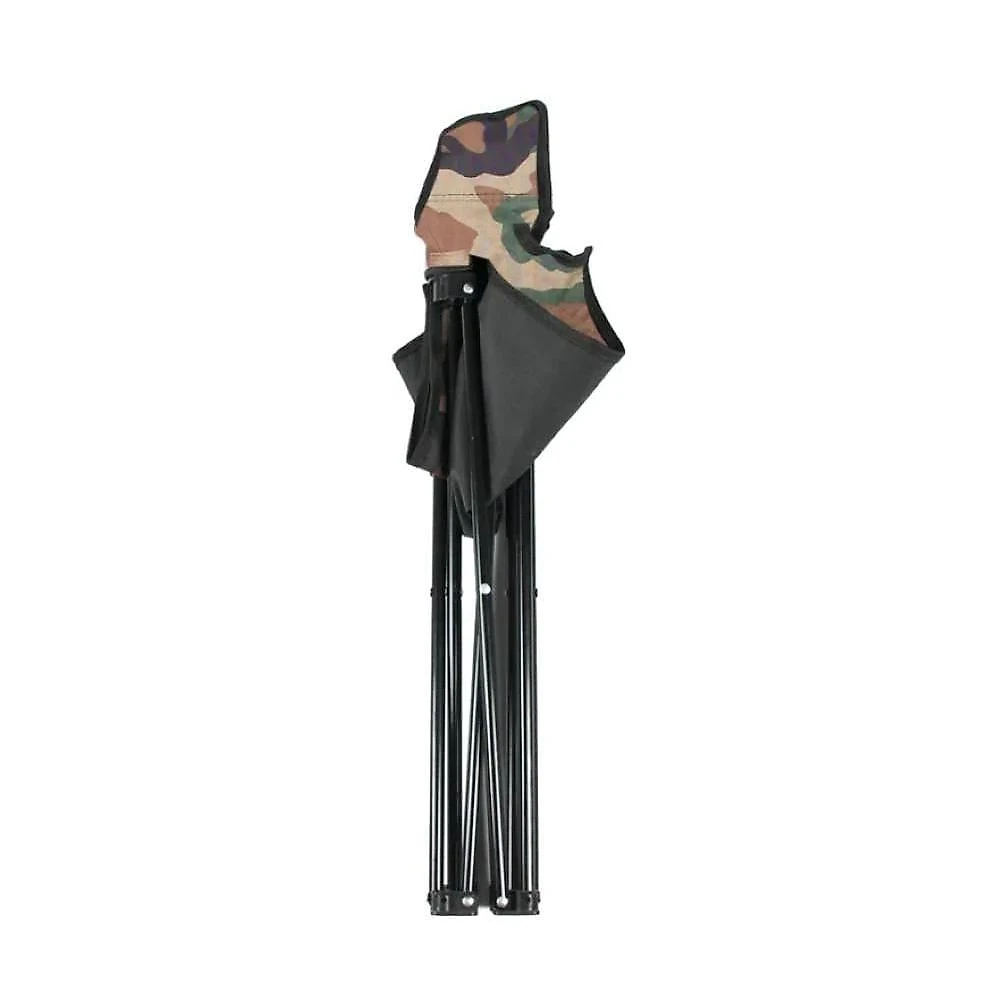 Cadeira Araguaia Dobrável com Estrutura em Aço e Tecido Poliéster Camuflado Verde Bel Lazer 48CM