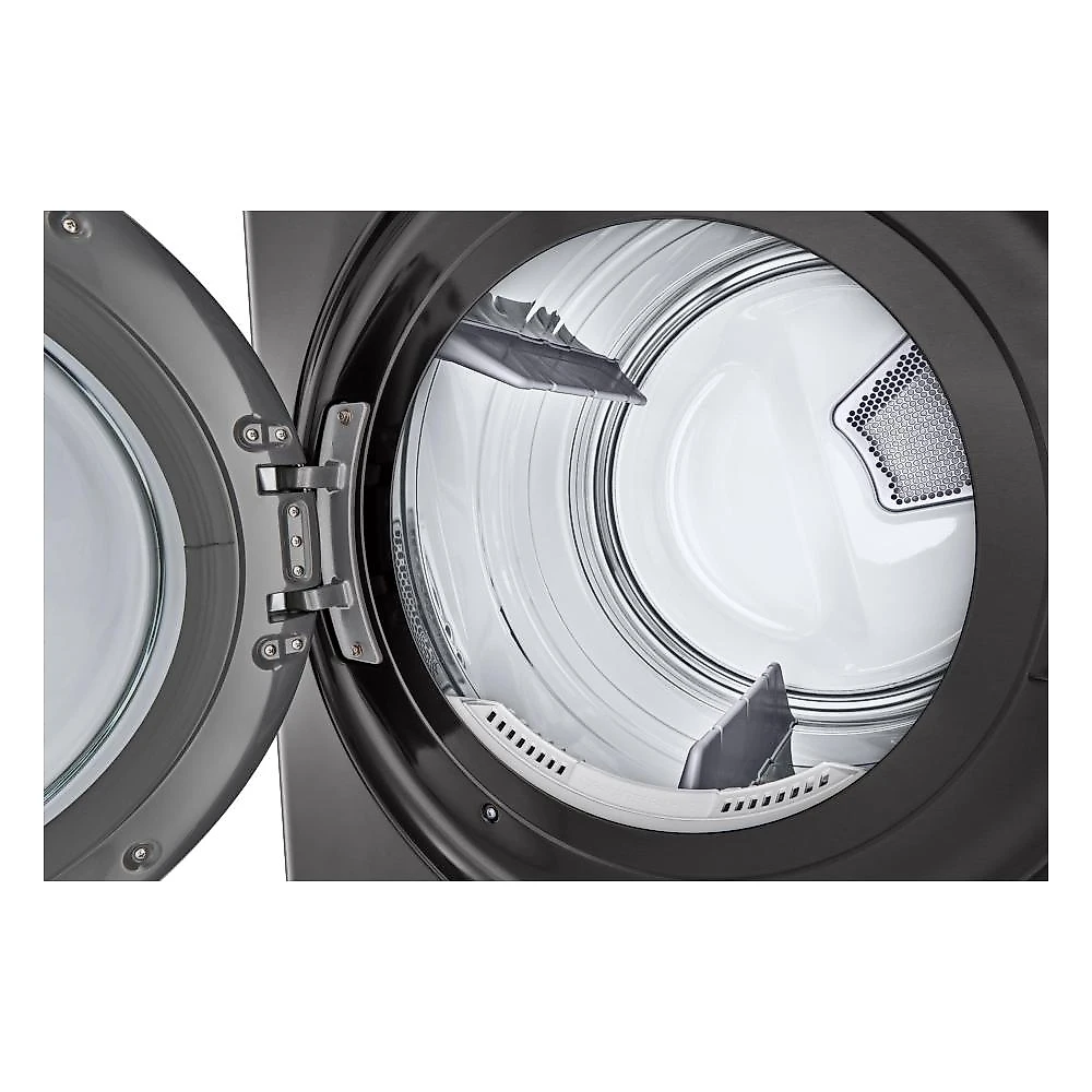 Lavadora e secadora elétrica smart lg washtower wk17bs6a 17 kg aço escovado preto com inteligência artificial aidd - 220v