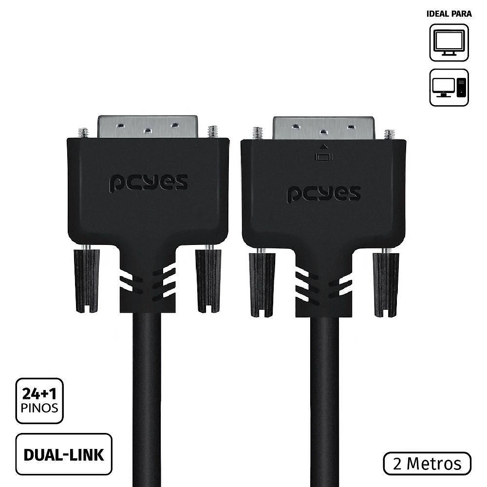 Cabo Dvi-d 24+1 P- Dvi-d 24+1 Dual-link 2m