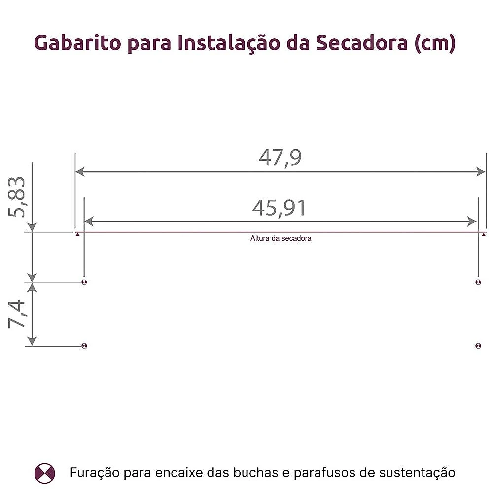 Secadora de Roupas de Parede Mueller Sun 8Kg com Cabides 110 Volts
