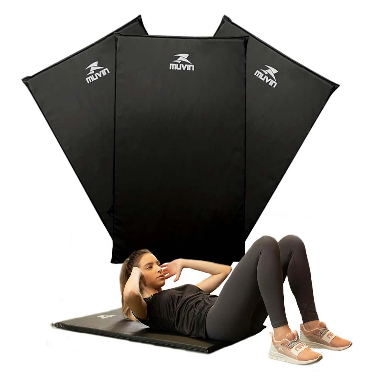 Miniatura Kit 3X Colchonete Espuma D80 Abdominal 95Cm Pilates Muvin
