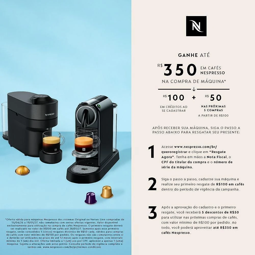 Cafeteira Nespresso Citiz 1 L 220V 1260 W Cafeteira Elétrica Nespresso Citiz