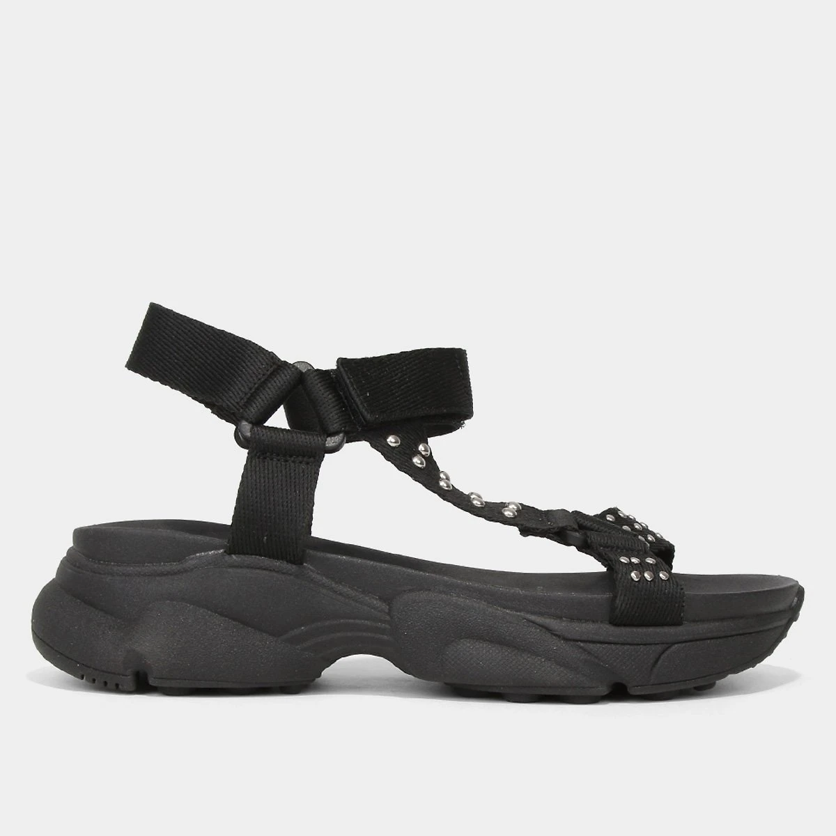Sandália Zatz Flatform Strass Feminina