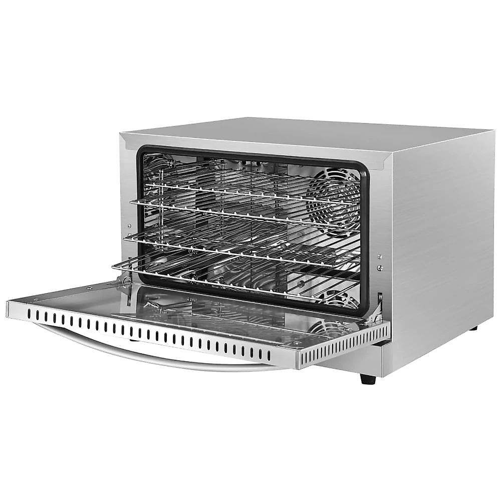 Forno de Convecção Comercial KoolMore para Bancada com 4 Prateleiras e 1600W de Potência em Aço Inoxidável