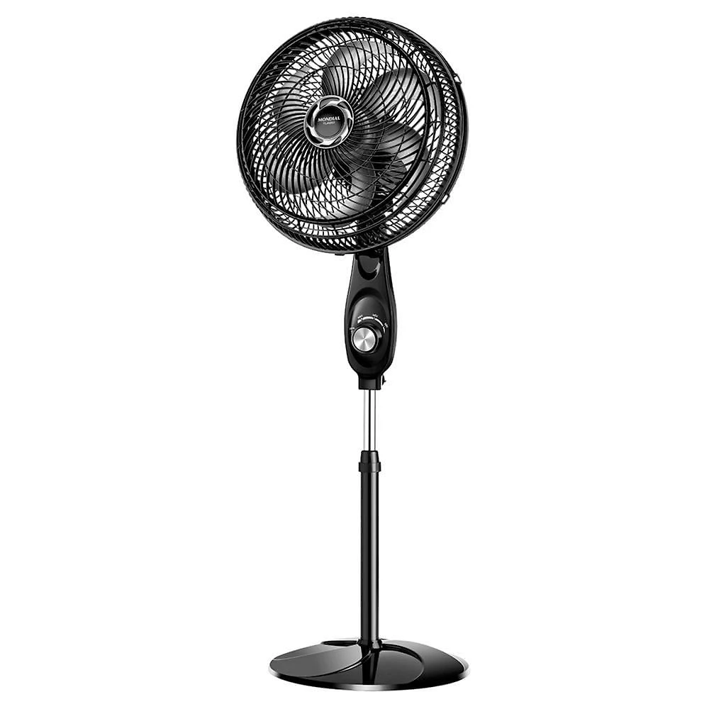 Ventilador De Coluna Mondial 30cm 6 Pás Turbo VT-30C-NB Preto Prata 220V