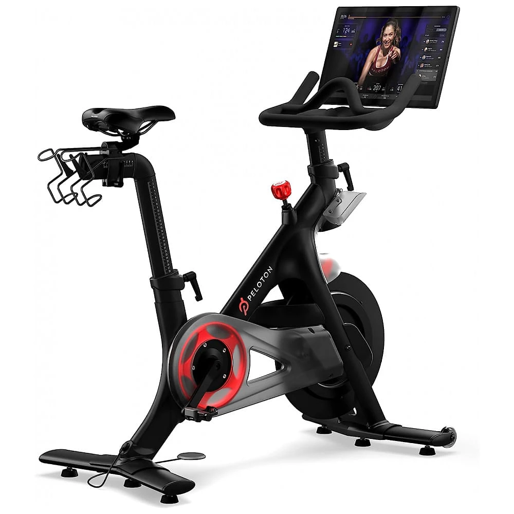 Miniatura Bicicleta ergométrica interna estacionária Peloton Bike com tela sensível ao toque imersiva 22 HD 110v