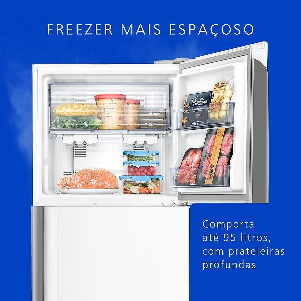 Geladeira Panasonic A+++ Frost Free 387L Branco NR-BT41PD2W 110V