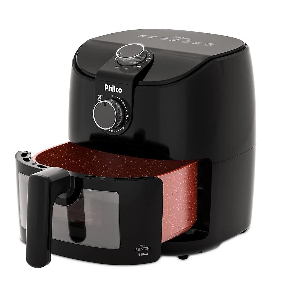 Fritadeira air fryer philco paf40a 4 litros revestimento redstone 220v