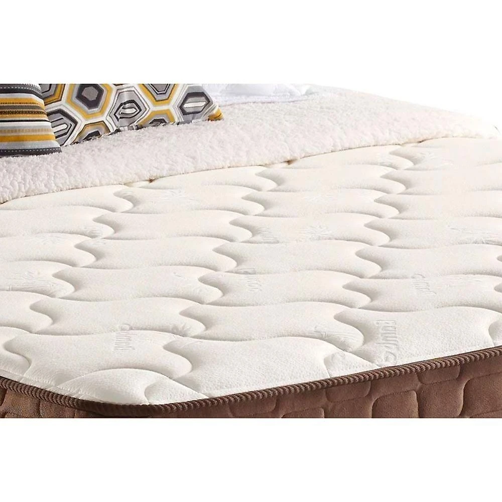 Cama Box Baú CRC Casal + Colchão Molas Ensacadas King Best New Euro Pillow Marrom Anjos