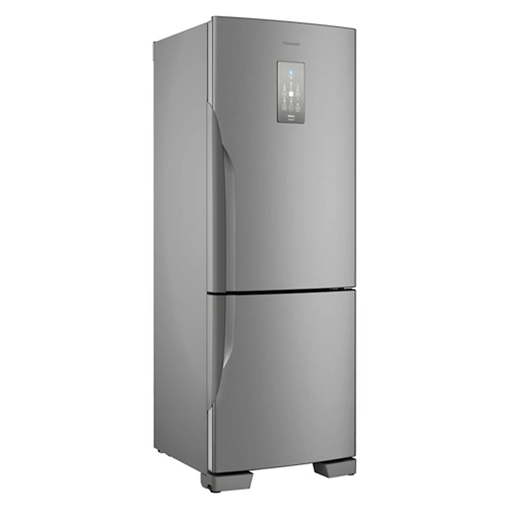 Refrigerador Bottom Freezer Inverter Panasonic de 02 Portas Frost Free com 511 Litros Aço Escovado - NR-BB71PV7X 110