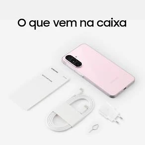 Miniatura Smartphone Samsung Galaxy A56 5G Rosa 256GB, 8GB RAM, Câmera Tripla 50MP, Tela Super AMOLED 6.7", IP67, NFC e Recursos AI + Galaxy Buds FE - Grafite