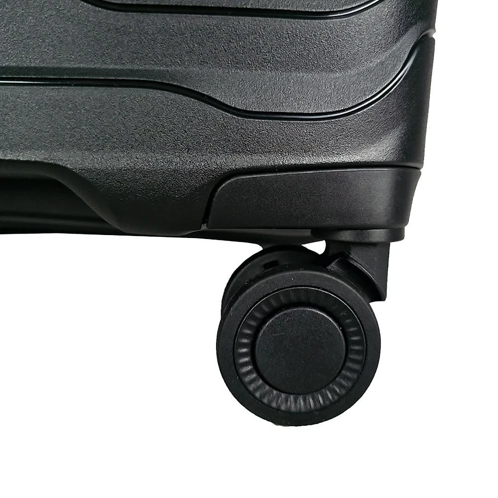 Mala média 23kg lansay preto expansível linha orium rodas 360° tsa