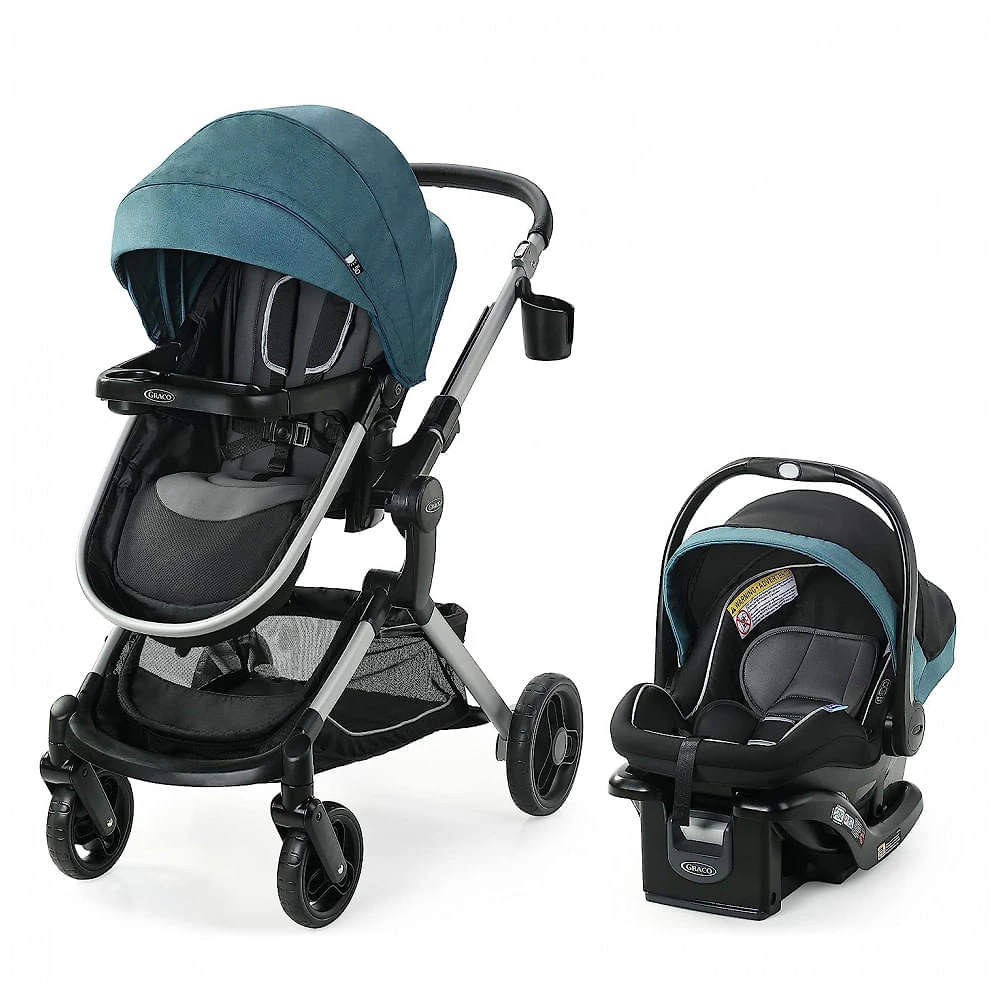 Carrinho de Bebê com Cadeira para Carro Graco Modes Nest, Azul