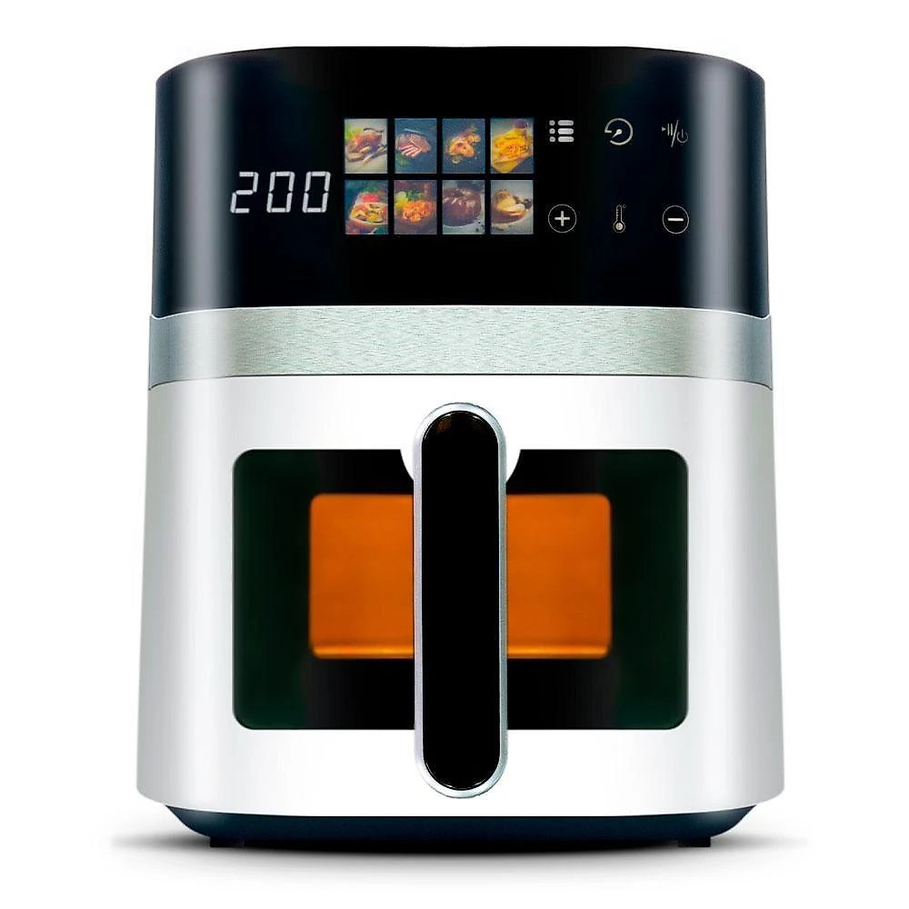 Air Fryer Fritadeira Elétrica Digital Extream 5,5L 1500W Multifunção Branco 220V