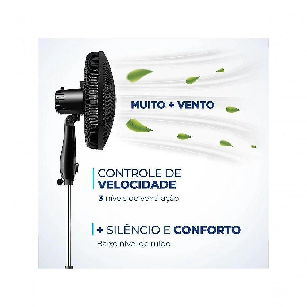Ventilador De Coluna Mondial Vsp-40c-b 40cm 6 Pas 110V