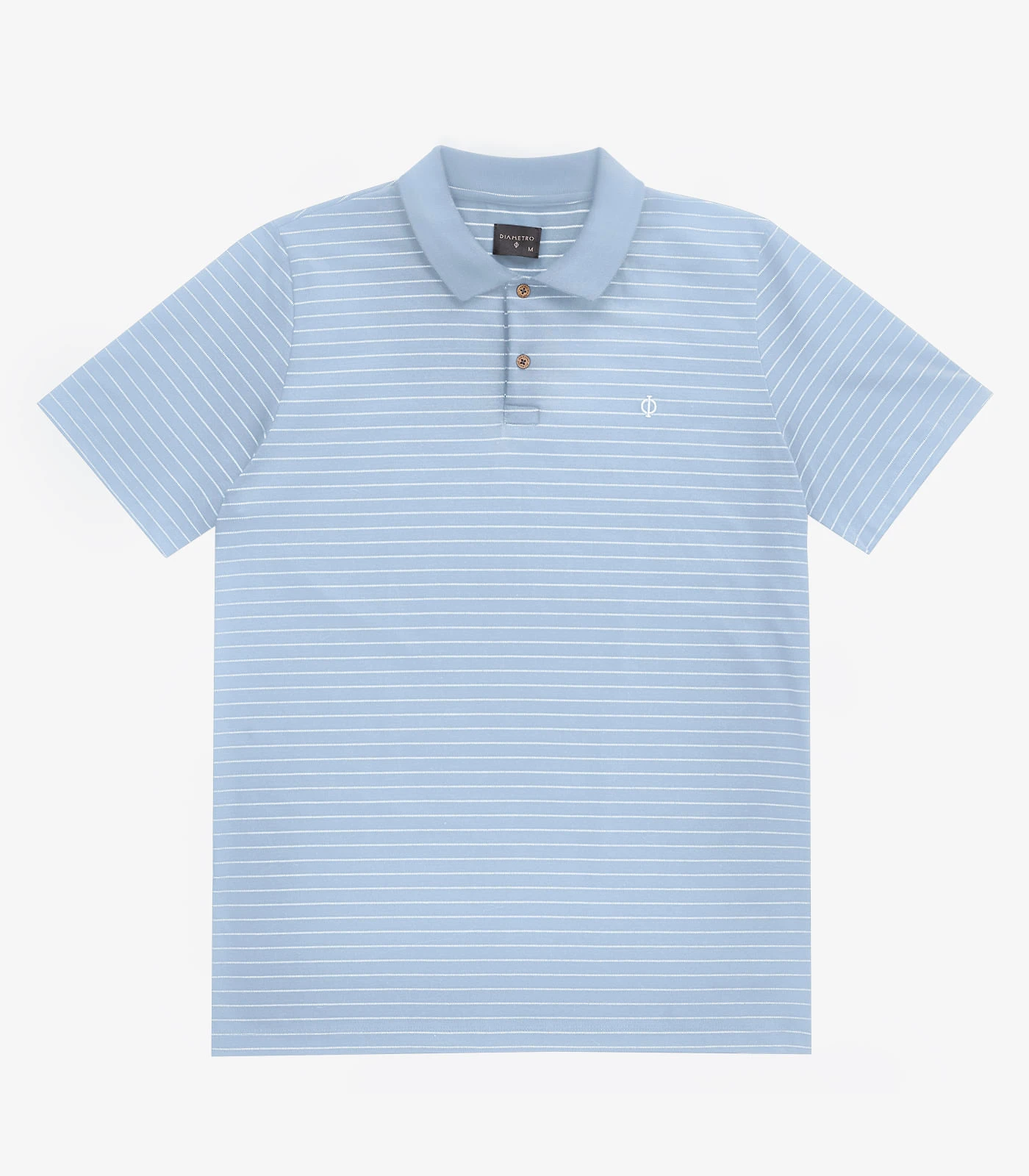Polo Masculino Manga Curta Cotton Diametro Azul