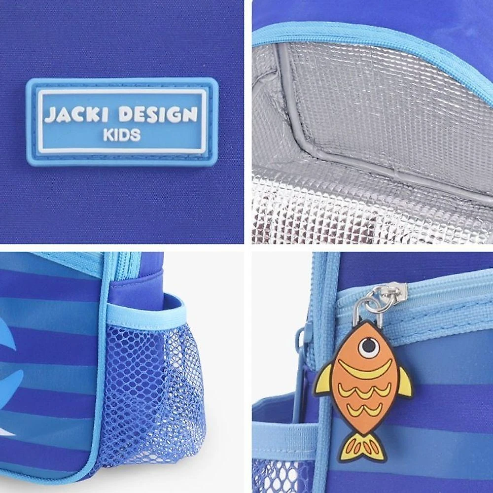 Conjunto De Mochila De Rodinha, Lancheira Térmica, Pote E Garrafa Pimpolhos Azul