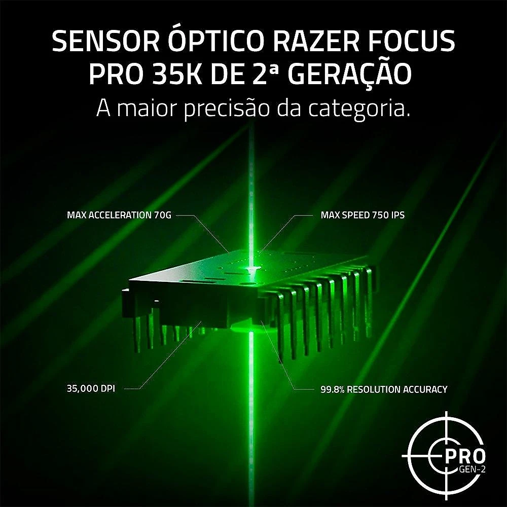 Mouse Gamer Sem Fio Razer Viper V3 Pro, 35000 DPI, Branco - RZ01-05120200-R3U1