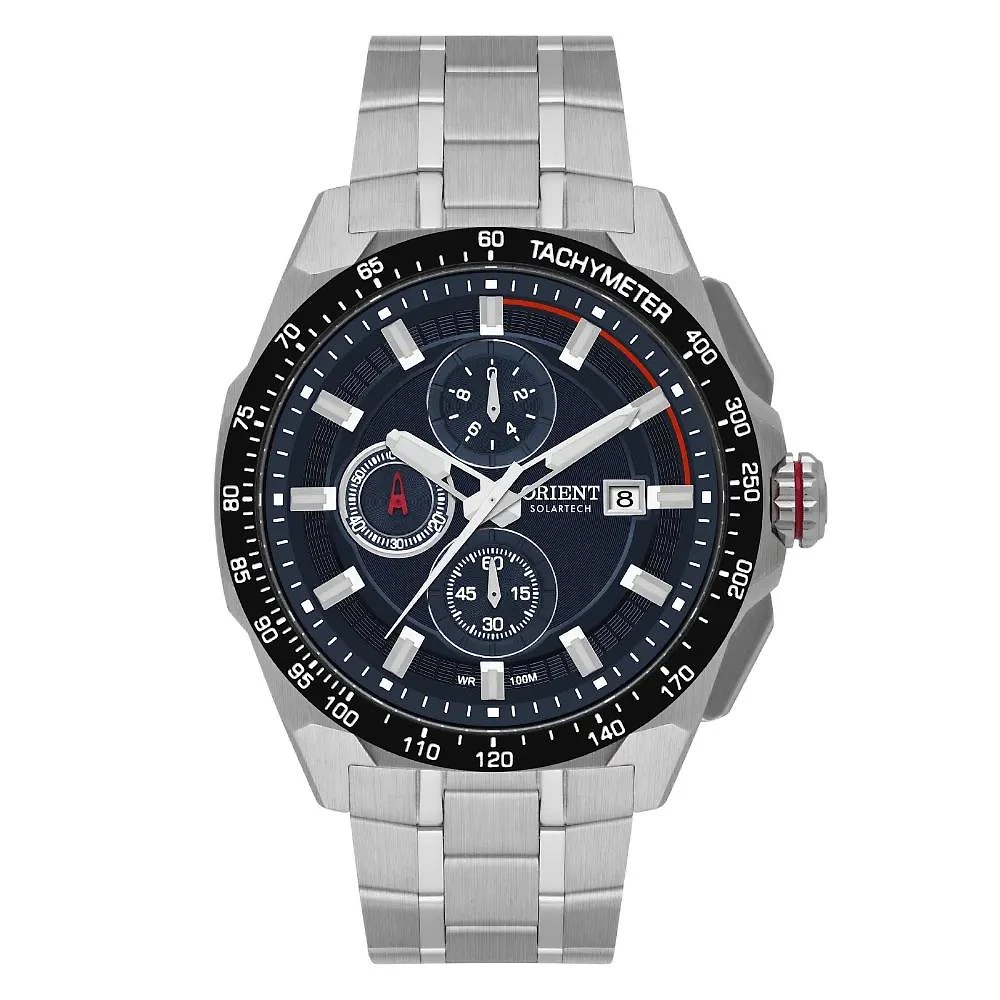 Relógio Orient Solartech MBSSC296 D1SX Masculino 43mm Aço Inox