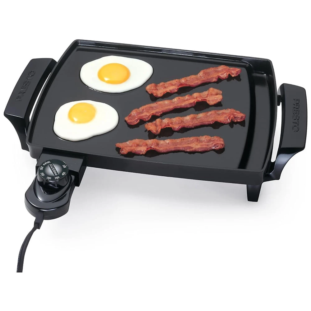 Grelhador Elétrico com Superfície de Cozimento Antiaderente de Cerâmica sem PFAS e Bandeja Coletora Lateral, 110V 10...