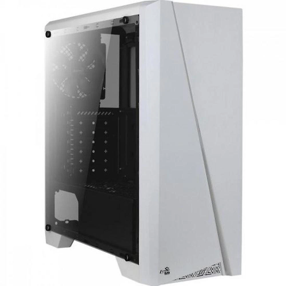 Gabinete Gamer Aerocool Cylon Branco Rgb Lateral Acrílico [f002]