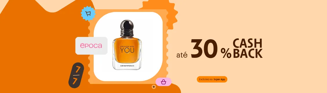 Epoca até 30% de cashback