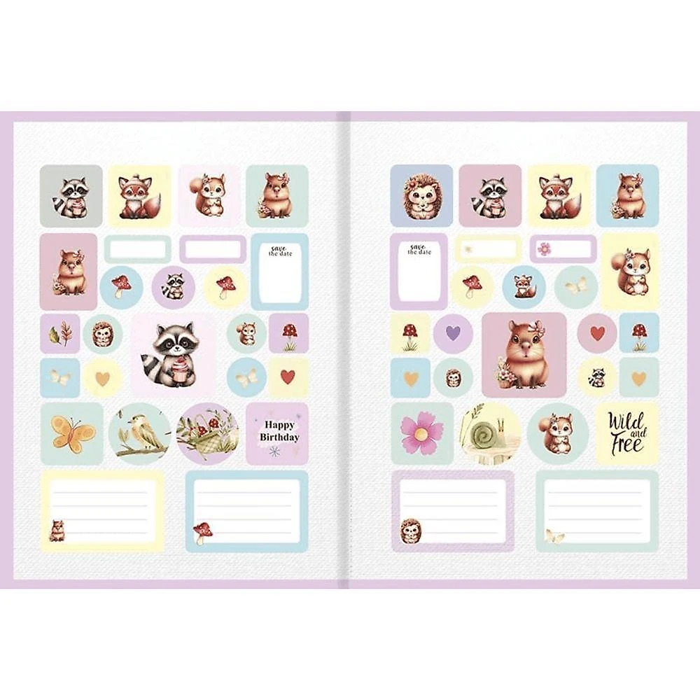 Caderno Costurado Capa Dura São Domingos So Cute - Animativa 80 Folhas Pautadas 1 Matéria 200X275MM