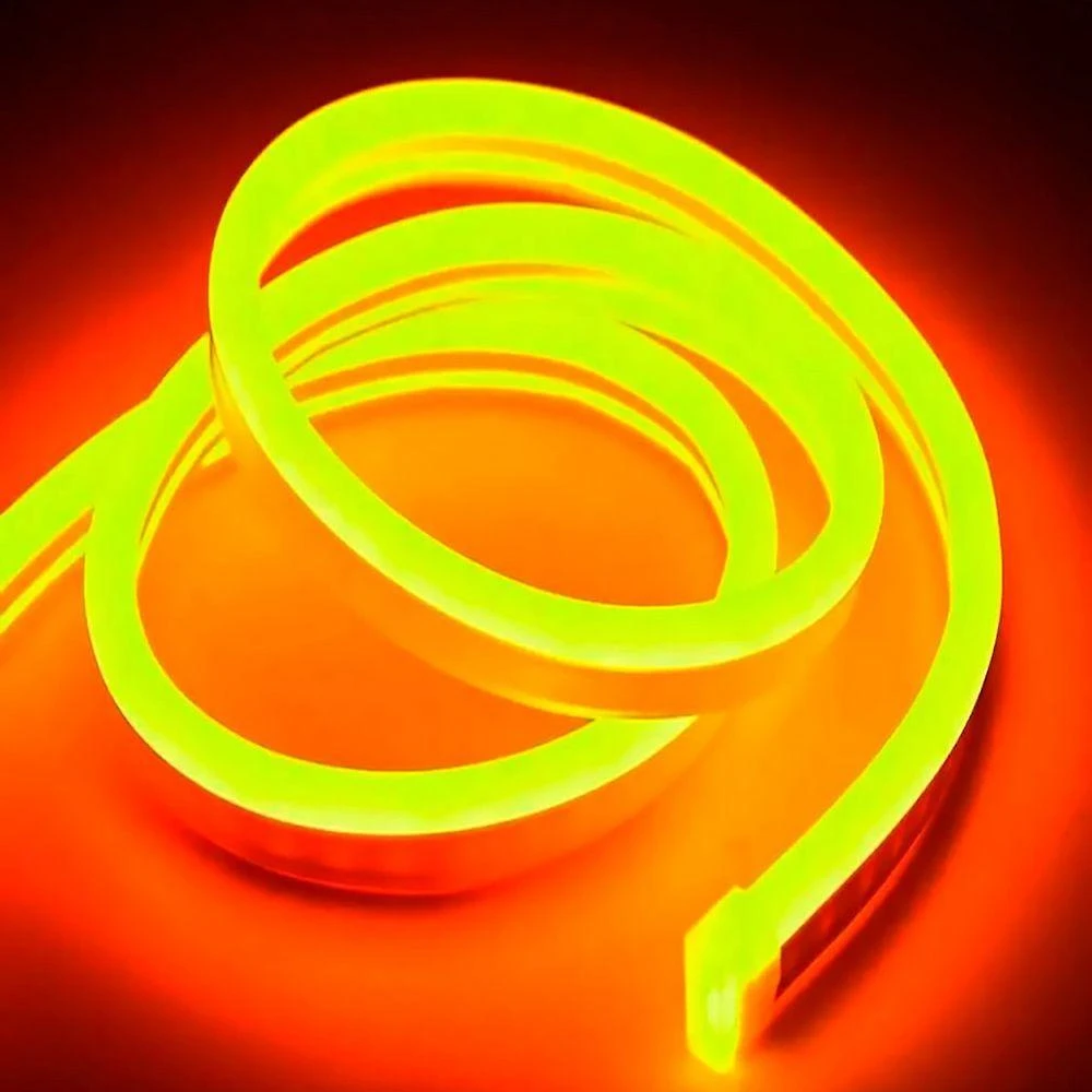 Fita de LED Mangueira Neon Silicone 100% Flexível 5m IP67 Laranja OEM