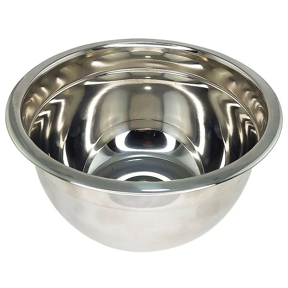 Tigela Bowl Inox Bacia Cumbuca Receira Preparo Versátil Armazenamento Multiuso Inox Braslu 1,9L