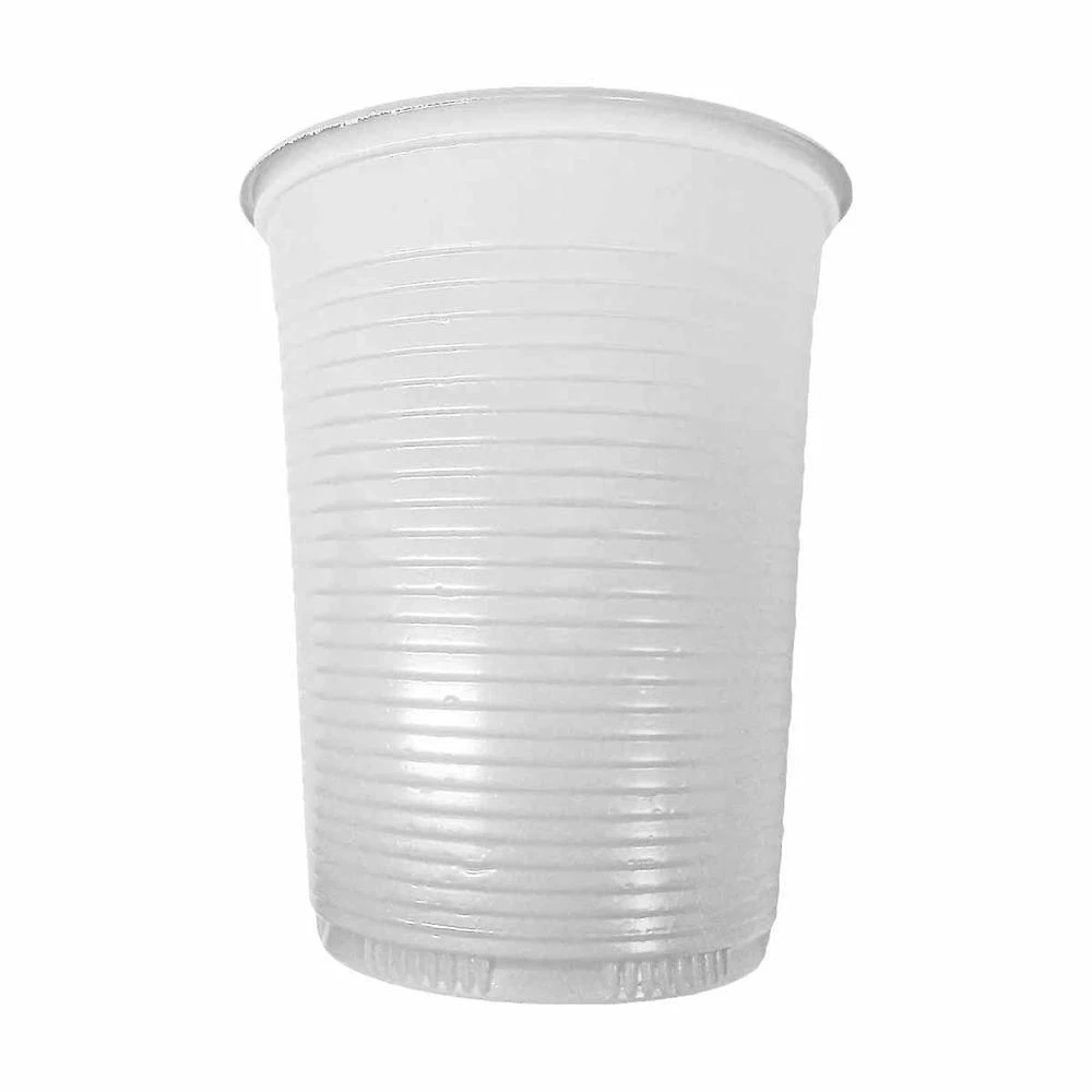 Copo Descartável Festa em Poliestireno 180ML 100 Unidades Branco Forfest