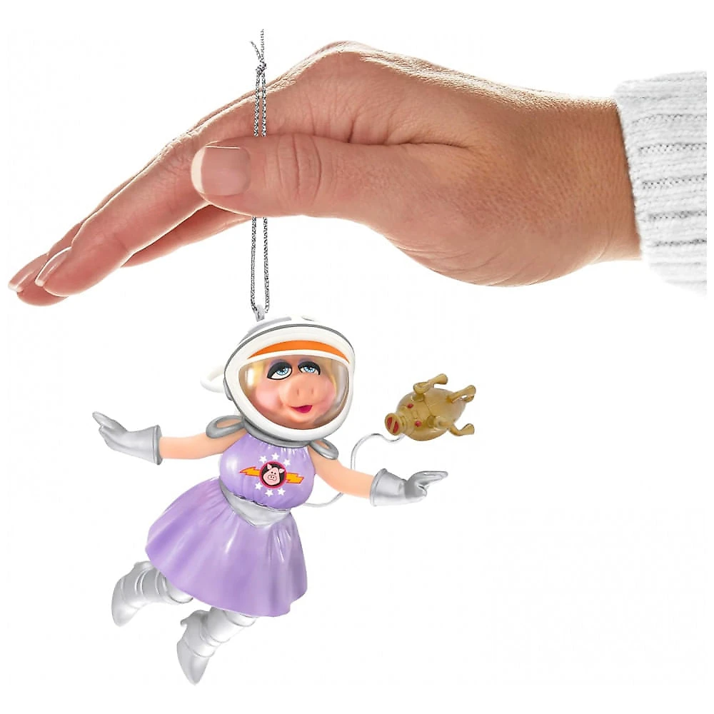 Enfeite de Natal Hallmark Keepsake Disney The Muppets First Mate Piggy e The Swinetrek, em Plástico, 10,2 x 9,5 x 7 cm