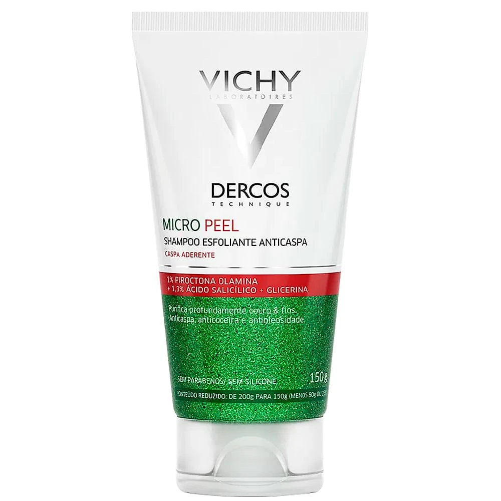 Vichy dercos micro peel - shampoo esfoliante anticaspa 150ml