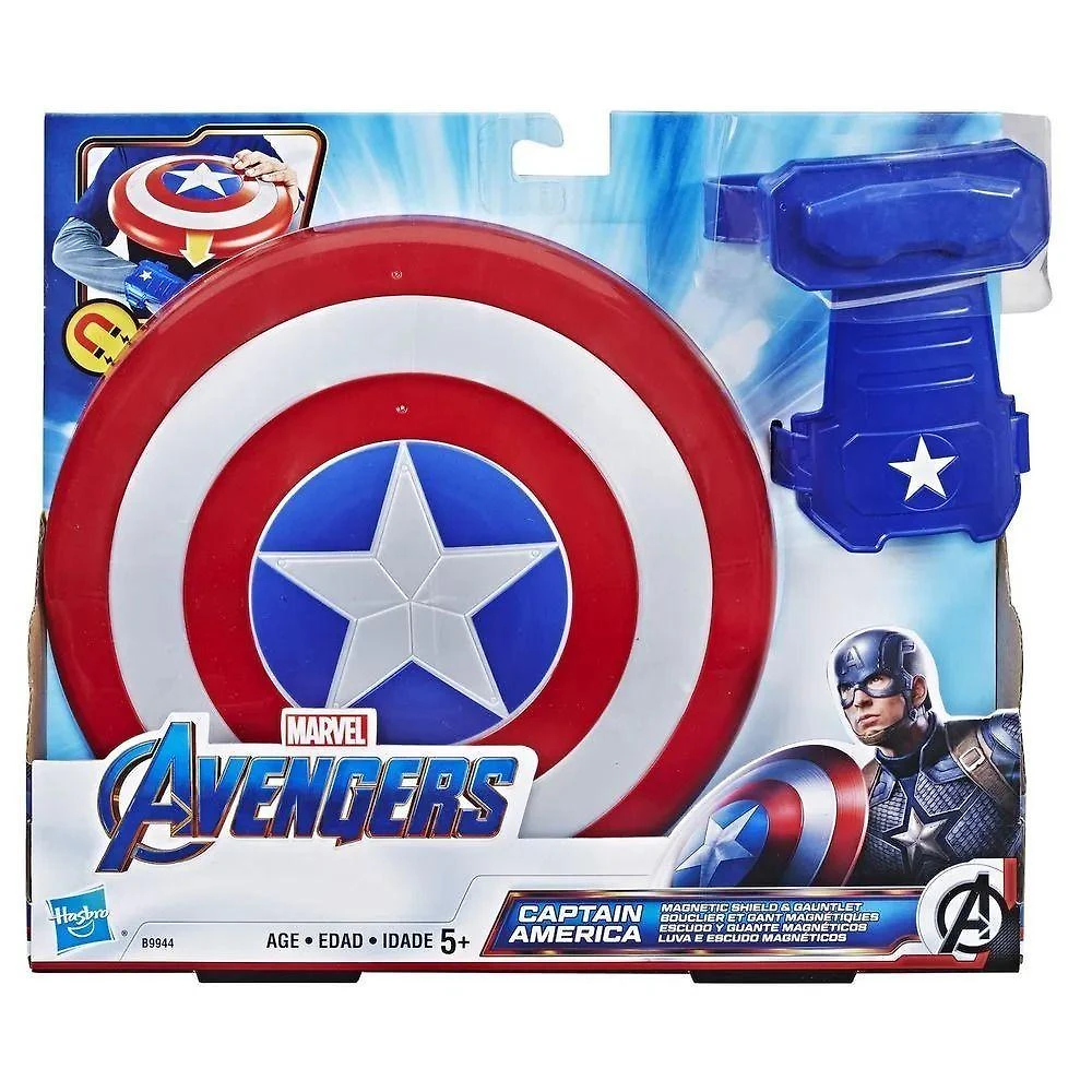 Brinquedo Luva e Escudo Avengers Magnéticos com Escudo Magnético Vermelho Hasbro