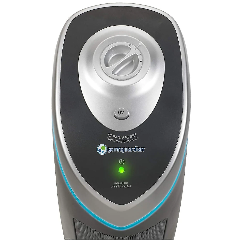 Purificador de Ar GermGuardian 3 em 1 HEPA para Ambientes de até 85 metros quadrados com Filtro HEPA e Redução de Odores por Luz UVC, AC5000E